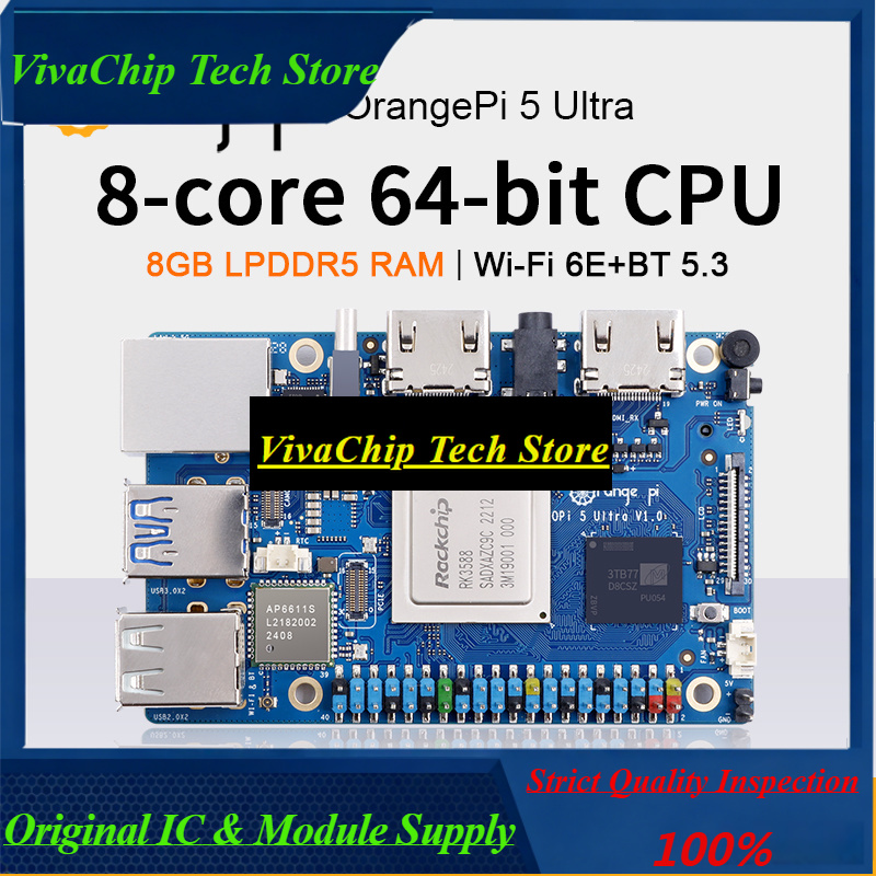 Rk3588 Mini Pc Board - Orange Pi 5 Ultra بذاكرة 8