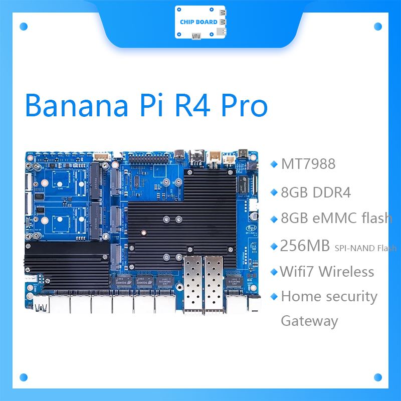 Bananapi Bpi R4 Wifi 7 - يقدم لوحة Banana Pi BPI-R4 Pro