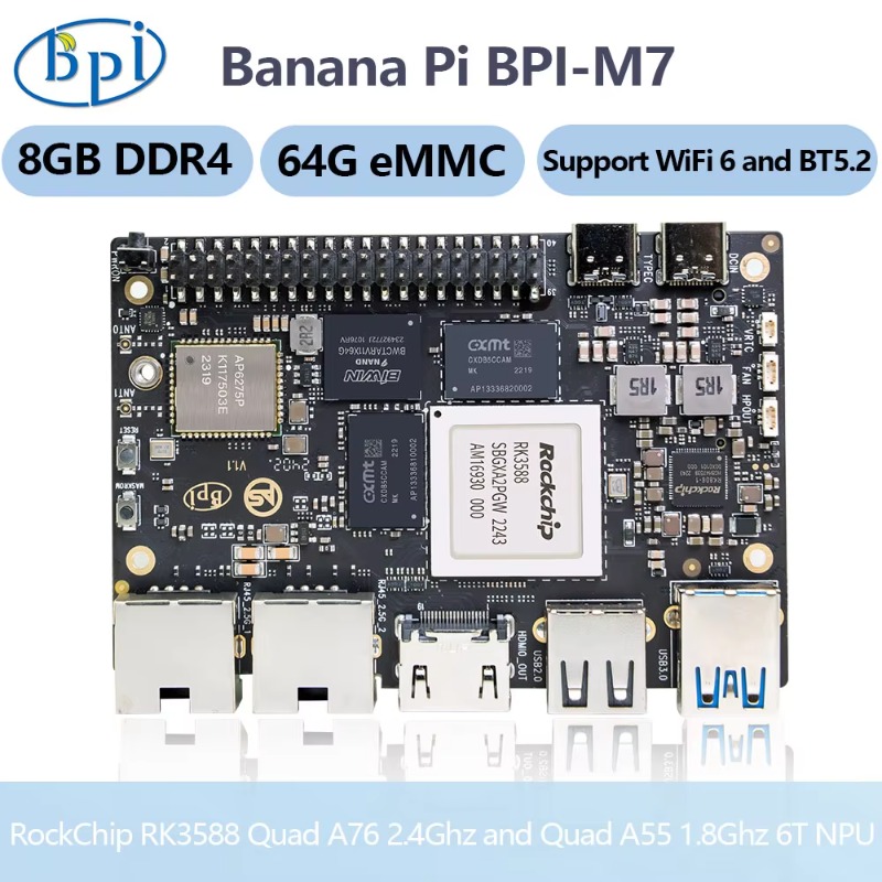 【عرض ساخن】لوحة تطوير Banana Pi - مراجعة Banana Pi Bpi M7 Rk3588 وسعره