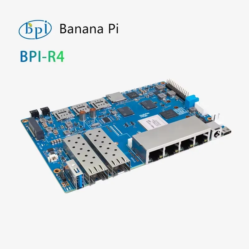 لوحة راوتر واي فاي 7 من نوع Ba - مراجعة Bananapi Bpi R4 Wifi 7 وسعره