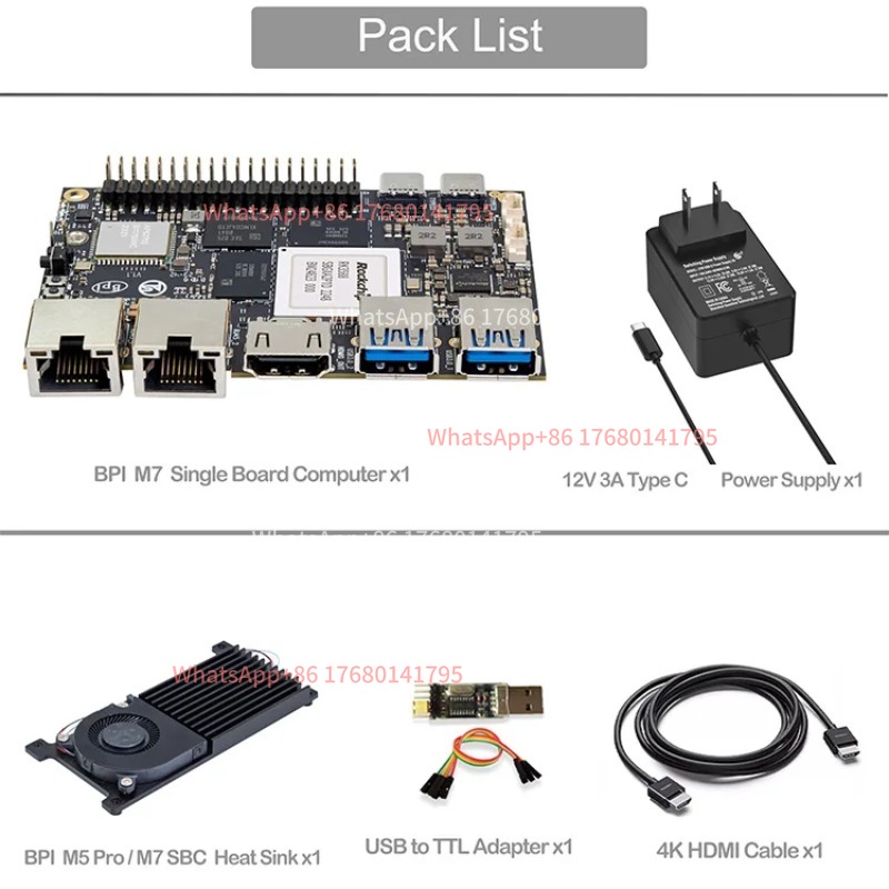كمبيوتر أحادي اللوحة RK3588 SB - مراجعة Banana Pi Bpi M7 Rk3588 وسعره