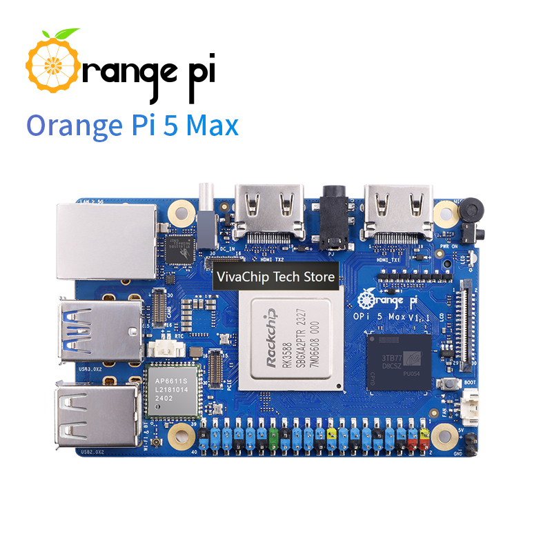 كمبيوتر لوحي أحادي اللوحة Oran - مراجعة Orange Pi 5 Max Rk3588 وسعره