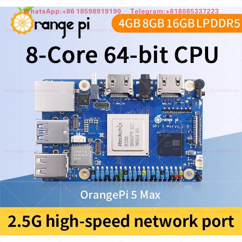 أورانج باي 5 ماكس 8 جيجابايت / - مراجعة Orange Pi 5 Max Rk3588 وسعره