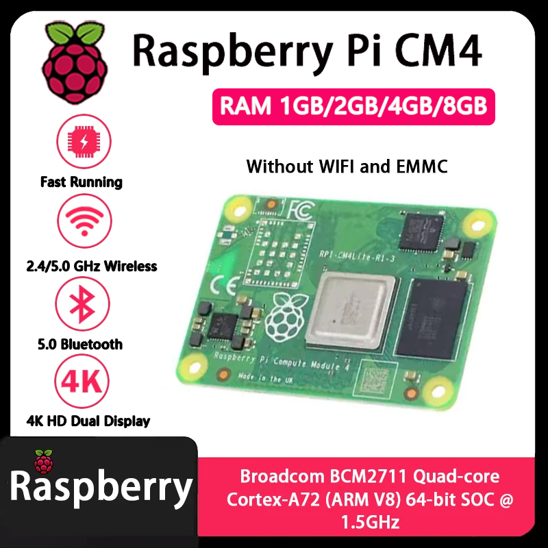 Raspberry Pi CM4 1GB/2GB/4GB/8 - مراجعة Compute Module 4 32Gb Wifi وسعره